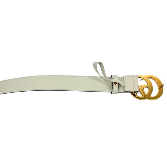 Gucci GG Limited Edition Cherries Strawberries Leather Belt White Size 90/36 main image 7